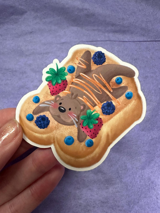 Autocollant Loutre Pain Perdu