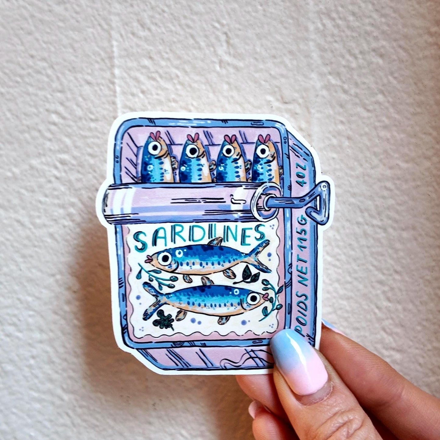 Autocollant Boîte de Sardines