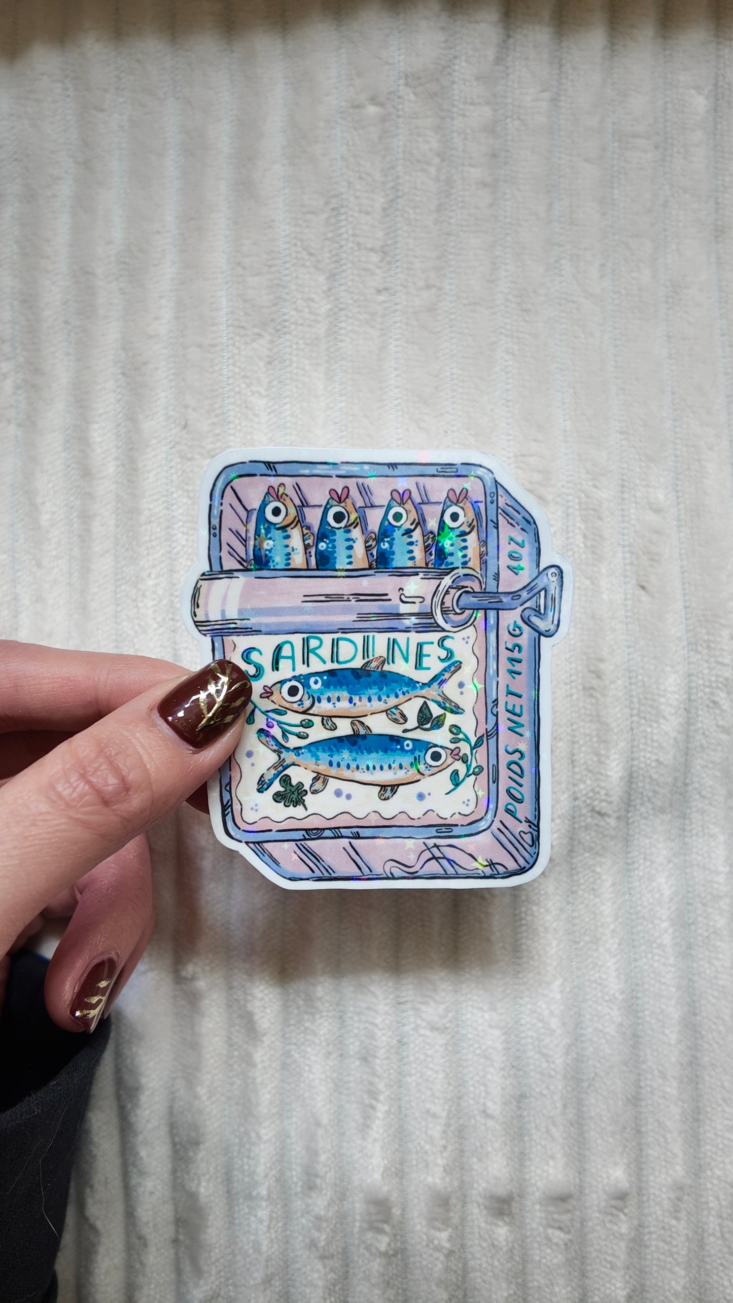 Autocollant Boîte de Sardines
