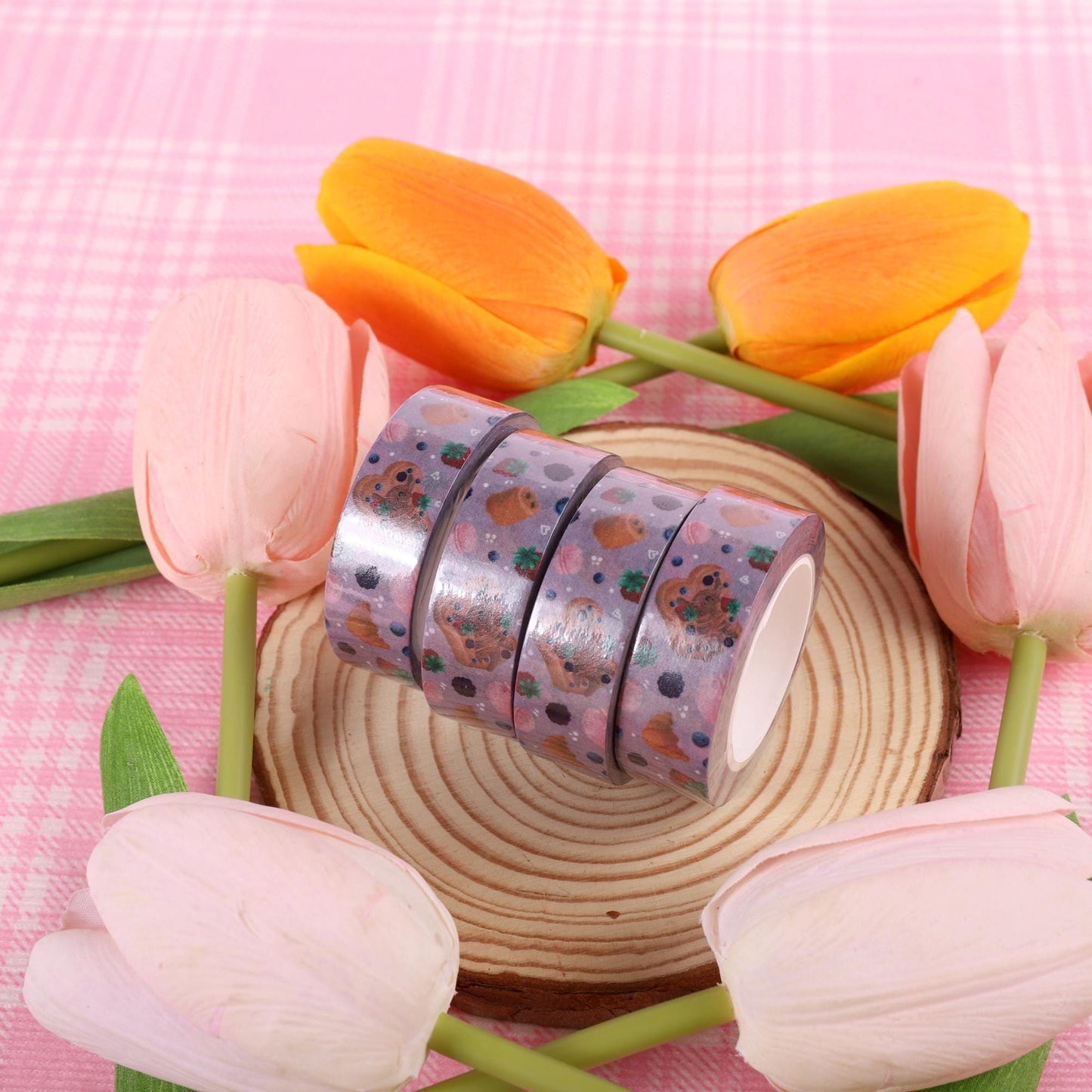 Washi Tape Loutre Pain Perdu - Ruban Adhésif décoratif 1,5 cm x 10m