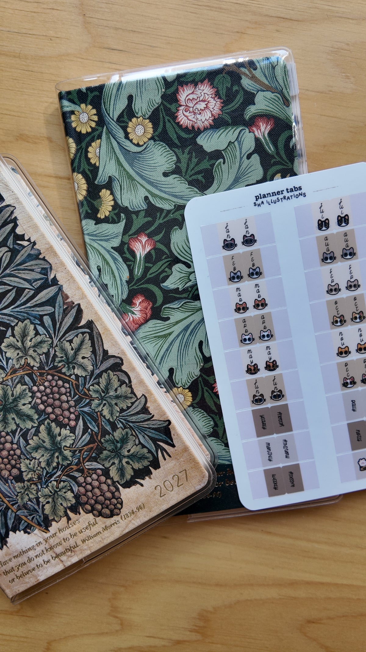 Planche d’autocollants d’onglets repositionnables pour planner - Illustration chats 🐾