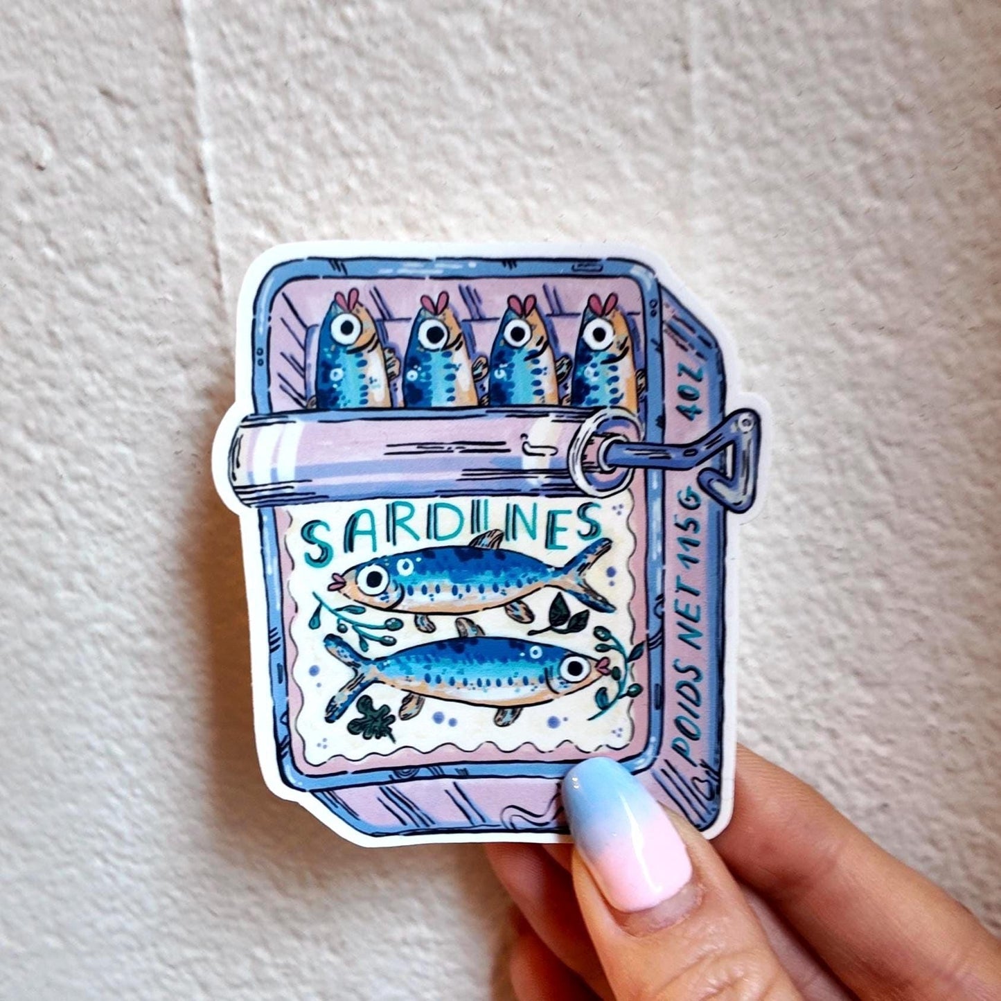 Autocollant Boîte de Sardines