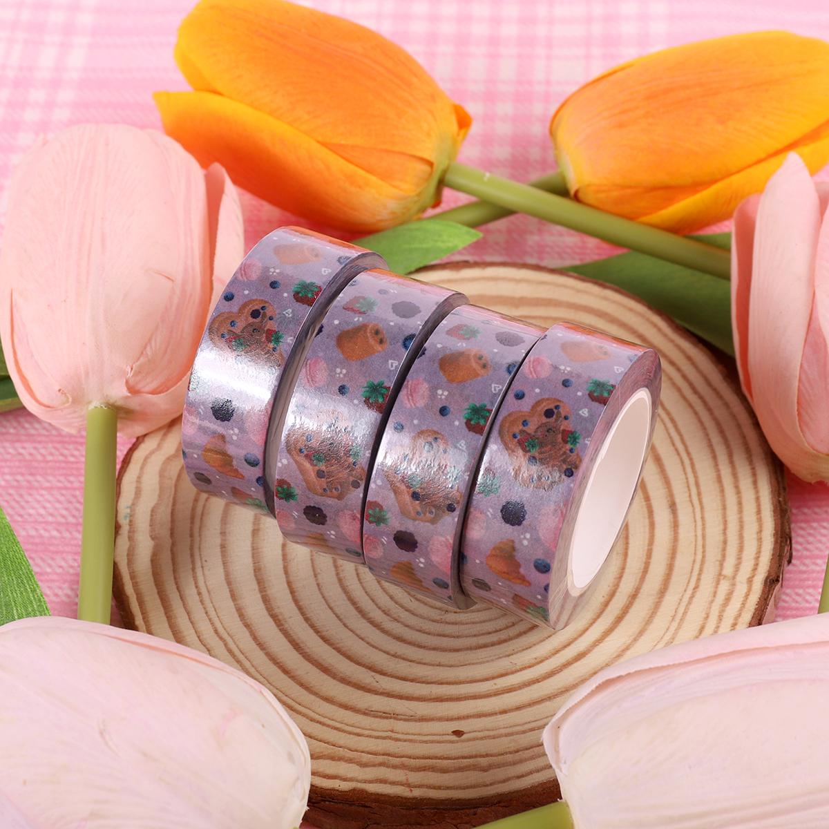 Washi Tape Loutre Pain Perdu - Ruban Adhésif décoratif 1,5 cm x 10m