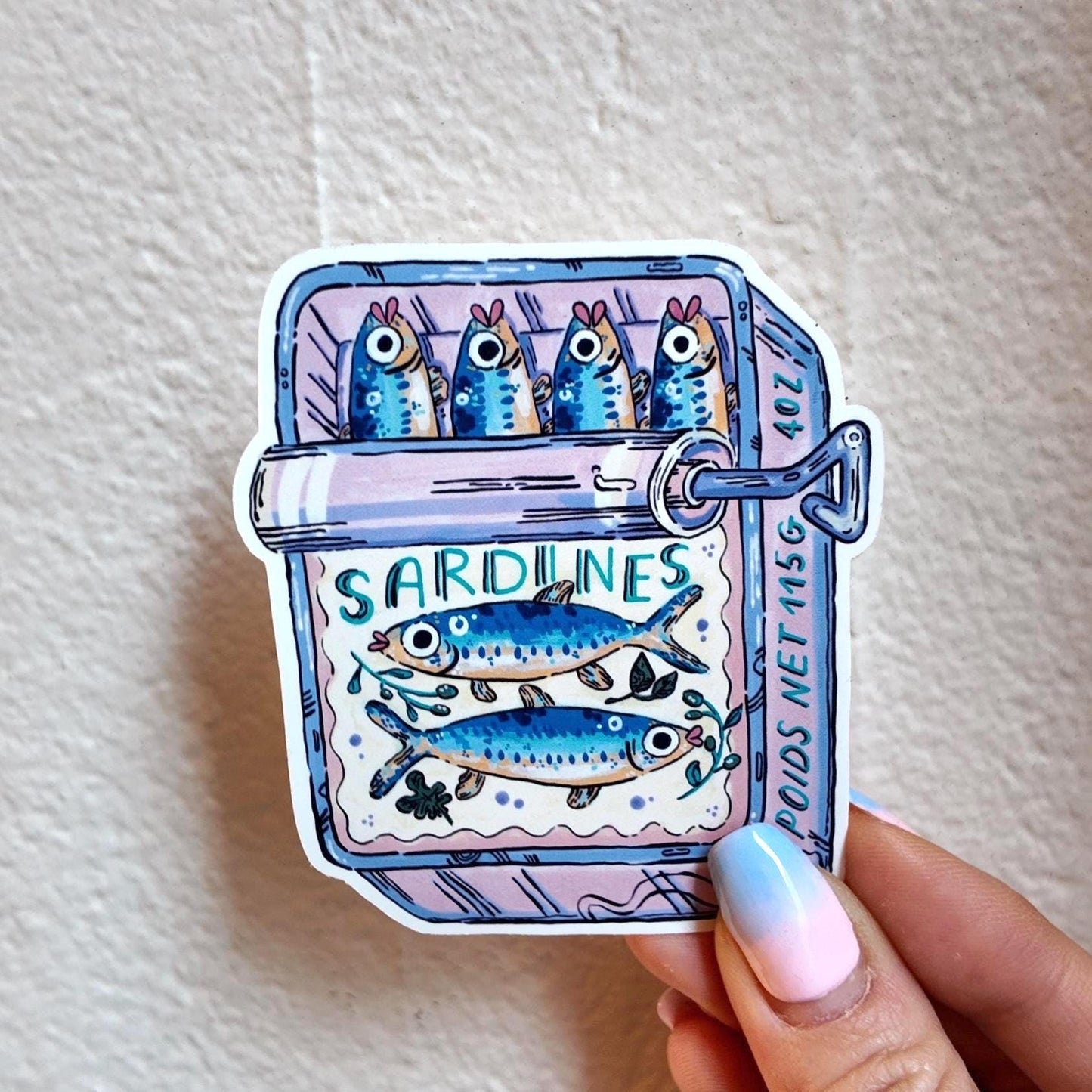 Autocollant Boîte de Sardines