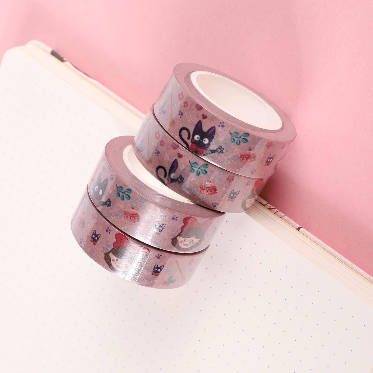 Washi Tape La Petite Sorcière - Ruban Adhésif décoratif 1,5 cm x 10m