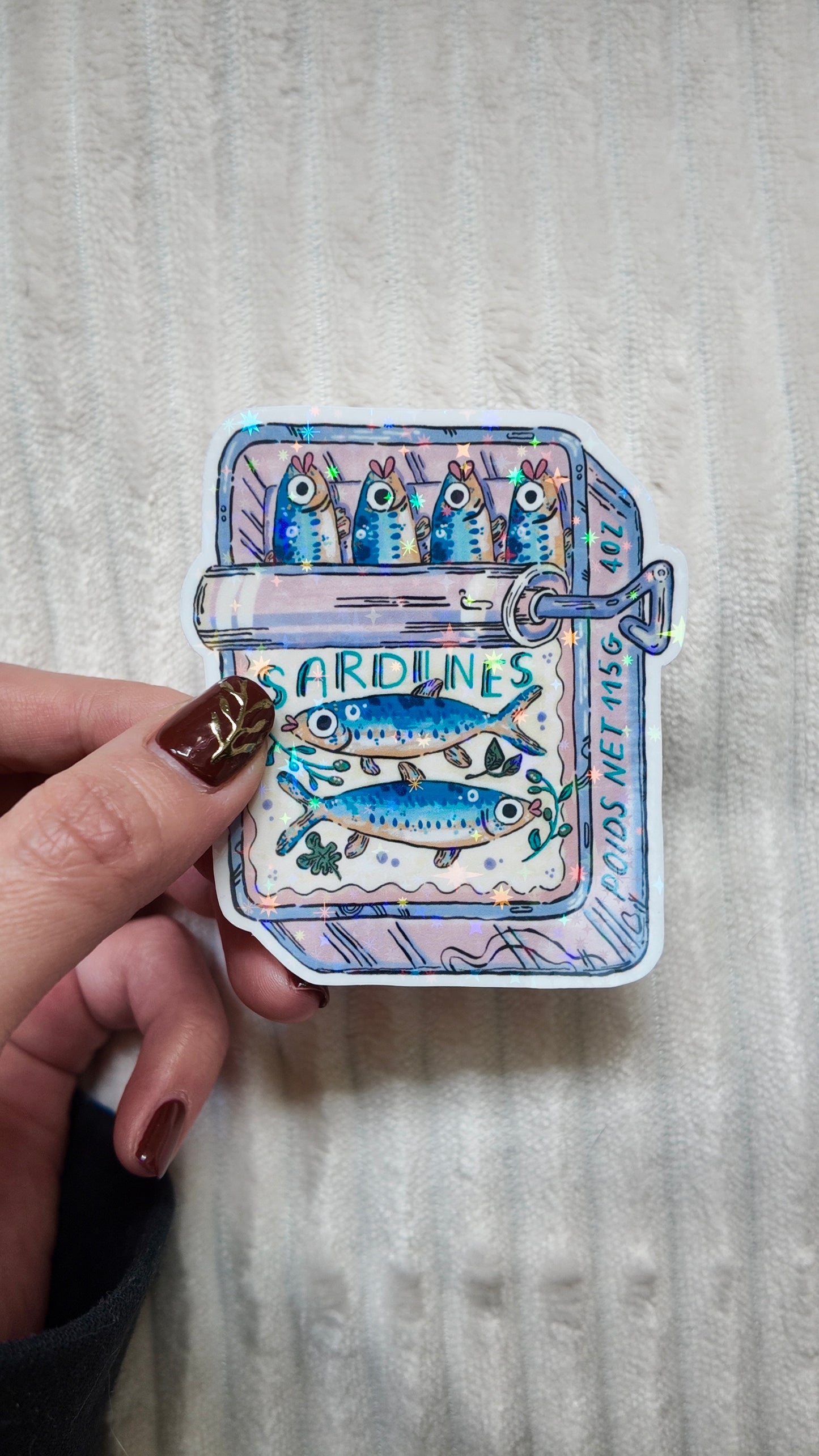 Autocollant Boîte de Sardines