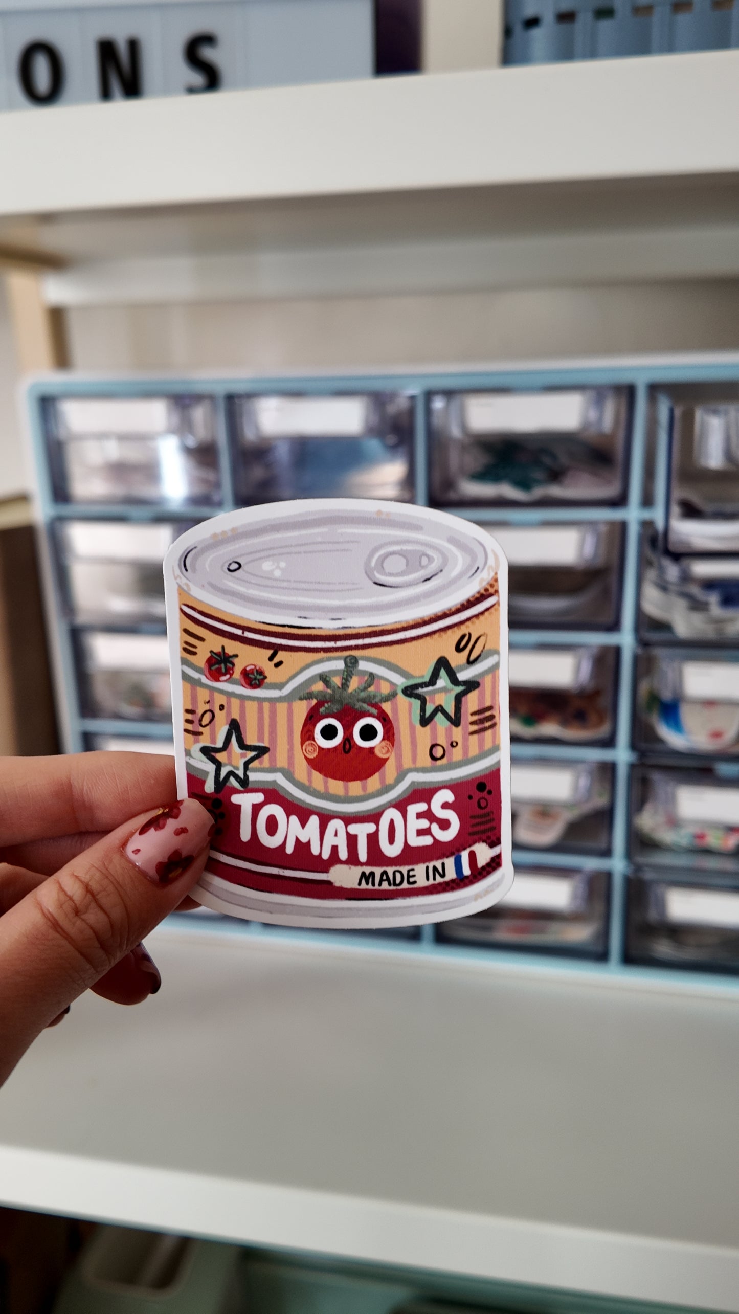 Autocollant Boite de conserve rétro tomates Smoky Mail Club #1 Mai 2026