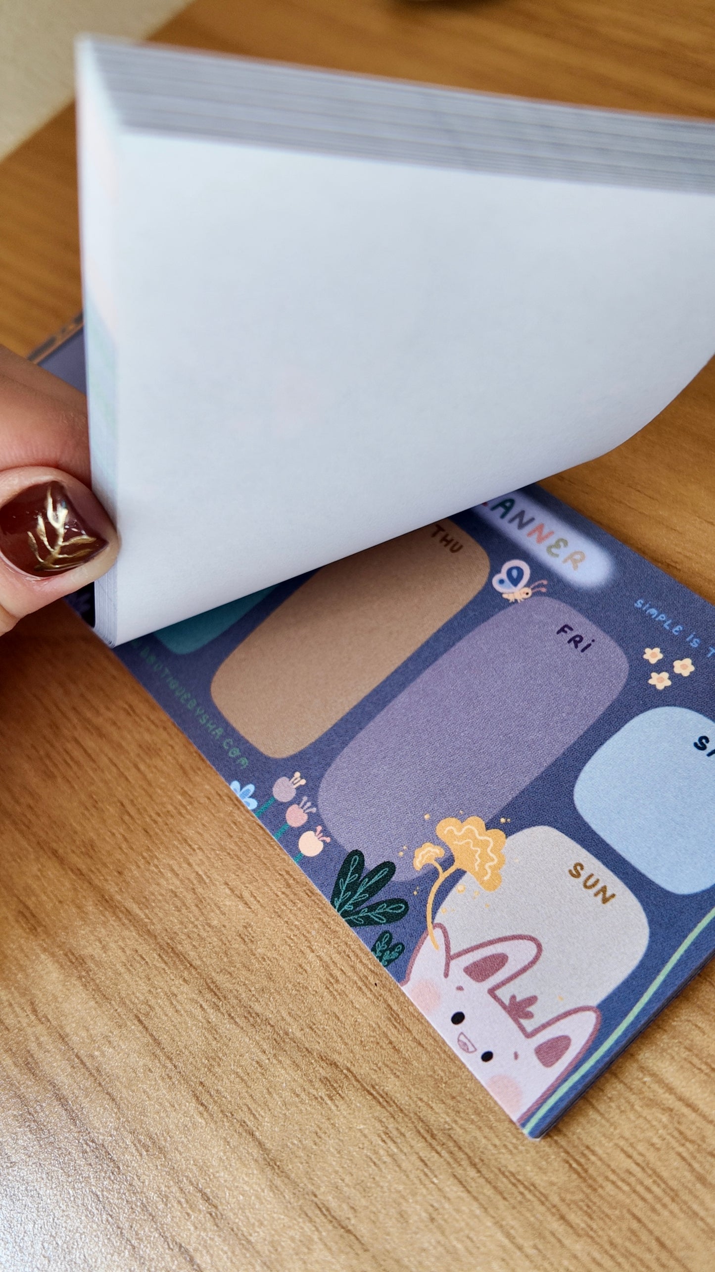 "Lucky Little Rabbit" Mini Weekly Planner Notepad