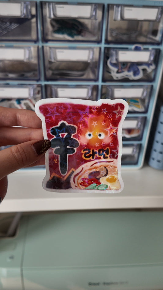 Autocollant Calcifer Shin Ramen